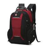 Red Lemon Multicolor Swiss Design Waterproof Laptop Backpack with rain cover ( red )