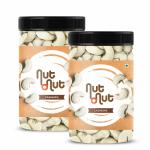 Nut O Nut 100% Natural Premium 500g Cashews Whole | Premium Kaju | Crunchy |Whole Cashew Nuts | Nutritious, Delicious, Gluten Free | Source of Minerals & Vitamins (250 gm x 2)