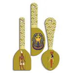 Suveharts Egyptian Art Wooden Wall Hanging | Home Decor Items - Spoon-0012