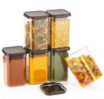 NEXIUM 100% Unbreakable Air Tight Kitchen Plastic Storage Containers Jars Combo Set