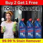 BLISS & BLUSH Toilet Cleaner blue 1500ml Advanced Thicker Formula | Removes Toughest Stains | Provides Long Lasting freshness