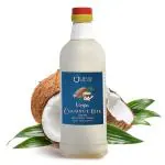UPAJ Virgin Cold Pressed Coconut Oil - 1 Ltr | Natural & Chemical-Free Unbleached & Non-refined No Trans Fat Used for Cooking Delights, Hair Care & Glowing Skin | Sulphate & Paraben-Free Formula- (Pack of 1)
