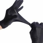 Tattoo Gizmo Primacy Men'S Latex Protein Powder-Free Nitrile Gloves Box, Pack Of 100 Pieces, Small, Black