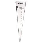 ABGIL BOROSILICATE GLASS SEDIMENTATION CONE IMHOFF. CAPACITY 1000ML.