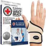 DOCTOR ARTHRITIS Doctor Developed Comfy,Lightweight,Wrist Support-Strap-Brace-Hand Support, Perfect fit for both Right and Left Hand, for Men and Women
