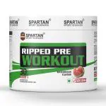 Spartan Sport Sciences Ripped Pre Workout | Pre Workout Supplements for Men & Women | Gym Pre Workout | 30 Servings, Zero Sugar, Watermelon Flavour, 170g (170g, Watermelon)