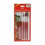 Faber-Castell Pony Hair Round Assorted Paint Brush, Set of 7 (Pack of 3)