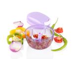 TRIVESH Vegetable Chopper,Cutter with 3 Blades for Chopping Vegetables and Fruits with Whisk (500ml Handy Chopper)