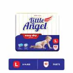 Little Angel Easy Dry Diaper Pants with 12 hrs absorption Large Size, 9-14 Kgs - L (62 Pieces)