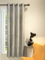 Athom Living Dream Collection Grey Leaf Patten Colorful Window Drapes 1.15m x 1.52m - Enhance Your Space with Vibrant Coverings, Perfect for Home Decor and Privacy