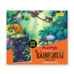 PLAYQID Rainforest Heart of Earth Glow in the Dark Jigsaw Floor Puzzle
