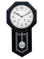 Chronikle Black Wood Analog Verticle Pendulum Wall Clock