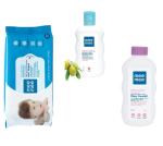 Mee Mee Bubble Bath & Baby Powder (Each,200 ml/gm) & Caring Baby Wet Wipes (72 pcs) - Combo of 3 Items
