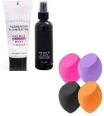 Lenon Beauty makeup fixer and primer, 4 pcs blender (6 Items in the set)