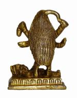 KALARAMBH Brass Maa Kali / Kalika MATA / Mahakali Idol Murti Statue for Home Pooja Puja Mandir Decor Collectible Handicraft Art, Yellow, 2.8 x 1.2 x 2.4 Inch (L x W x H)
