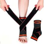 Boldfit Premium Ankle Binder for Men Ankle Support for Pain Relief Compression Brace for Injuries, Ankle Binder with Strap