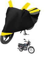 Auto Hub Bike Cover for Bajaj CT 100 , Dustproof UV Protection water resistant Custom Fit Cover-(Black-Yellow )