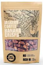 FLAVORS OF KERALA (FOK) | Premium Kerala Jaggery Coated Banana Chips (Sharkara Varatti | Upperi) | (900 GM)