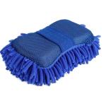 AllExtreme EXCWSB1 Car Cleaning Wash Sponge Brush Car Window Glass Washer Cleaner Microfiber Ultrafine Washer Clean Tools (Blue)