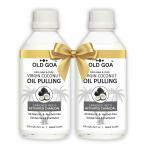 OldGoa Oil Pulling Activated Charcoal Ayurvedic Mouthwash For Healthy Teeth & Gums, Bad Breath, Healthier Oral Hygiene, Teeth Whitening, Fresh Breath, Detoxification | Oral & Dental Care|Oil Pulling or Mouthwash Combo | 200ML + 200ML