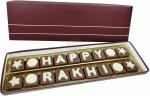 Fabbites Vegetarian Happy Rakhi Message With Cadburry Celebration Box, Handmade, Stone Chocolate With Rakhi ,Roli And Chawal
