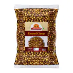 Ghotaram Roasted Chana, Whole With Skin | Organic Roasted Chana- Plain Yellow Brown Healthy Radhe Roasted Chana, Bhuna Chana (Desi Chickpeas) | Healthy Snacks for Foodie Indians-300g*1Pack