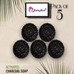 BADA HAIR ACTIVATED CHARCOAL SKIN WHITENING SOAP | Deep Cleansing, Anti Pollution & Tan Removal - COMBO PACK OF 5