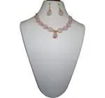 JAYA VISION ENTERPRISES Gemstone Rose Quartz Tumble for Heart Chakra Choker Necklace