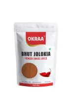 OKRAA Bhut Jolokia Powder -1 KG / Ghost Pepper Powder / Naga Chilli King Chilli (Smoke Dried)