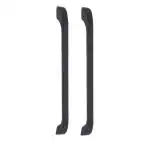 Atom Heavy Duty 10 -inch Zinc Cabinet Handle for Wooden and PVC Doors for Home Main Door/Bathroom/Windows/Wardrobe - Pack of 2 (Finish BLACK)