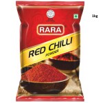 RARA Red Chilli Powder Mirchi powder (1kg,Pack of 1)