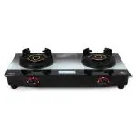 Cello Gradient Tornado Burner Manual Ignition Toughened Glass Gas Stove ,Black, ISI Certified, 1 Year Warranty,