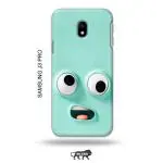 Tweakymod Printed Funny FAce Emoji Back Cover For Samsung J3 Pro