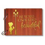 Look Decor Be Your Own Kind Artworks Wooden Photo Album Scrap Book With Butterfly