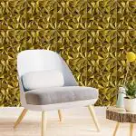 Kayra Decor Diamond 3D PVC Wall Panels - For Living Room and Ceiling Gold Color - (Pack of 20)