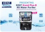 KENT Grand Plus-Black RO Water Purifier Multiple Purification Process | RO + UV + UF + TDS Control + UV LED Tank | 9L Tank | 20 LPH Flow | Zero Water Wastage I