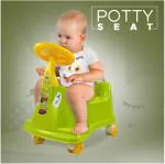 NHR Car Style Baby Potty Seat with Wheel and Removable Tray for Kids, Wheel Potty Seat for Toddler