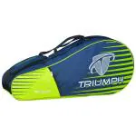Triumph Pro-302 (New) Single Compartment Badminton Bag (Navy/Lime) - 6 Racquet