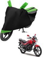 Auto Hub Bike Cover for Hero Passion X Pro , Dustproof UV Protection water resistant Custom Fit Cover-(Black-Green )