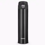 Borosil Hydra Nova Black 500 ml Stainless Steel Double Wall Vacuum Insulated Flask Water Bottle | 16 Hours Hot & 18 Hours Cold