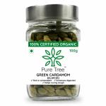 Pure Tree Certified Organic Green Cardamom 100 gm| Elaichi| Indian Spices| Whole Spices