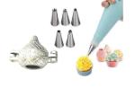 BLUE WONDER Cake Decorating 6 Pcs Nozzle with 1 Pcs Aluminum Modak and (Multicolour, Pack of 2)