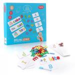 Aditi Toys Spelling Genius Game for Kids, Wooden Alphabet Blocks with Wipe & Clean Cards, Early Educational Spelling Game for Kids Above 3+ Years