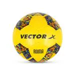 Vector X Roma Soccer Ball Rubberised Hand Stitched Football For Training And Practice (Red-Black) Size-5