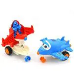 WORLD WIDE WISHES Multicolor Super Airplane Robot Aeroplane Toy for Kids