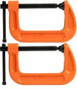 GIZMO C-Clamp , C Clamps Set , Heavy Duty G-Clamp With Chrome Plated Screw Pack of 2 (6 Inch)