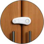 Safe-o-kid Durable, Elegant Child Safety Cabinet Lock, White Pack of 12