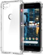 XOVO Back Cover for GOOGLE PIXEL 2XL (Transparent, Dual Protection, Silicon, Pack of 1)