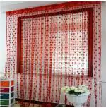 Rylie Cotton Net Heart Shape Door Curtain 4 Into 7 Feet ( Pack Of 2 )