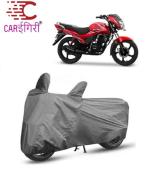 Carigiri Grey Bike Cover For Tvs Victor(Triple Stitched,Mirror Pockets,Uv Resistant,Dustproof)